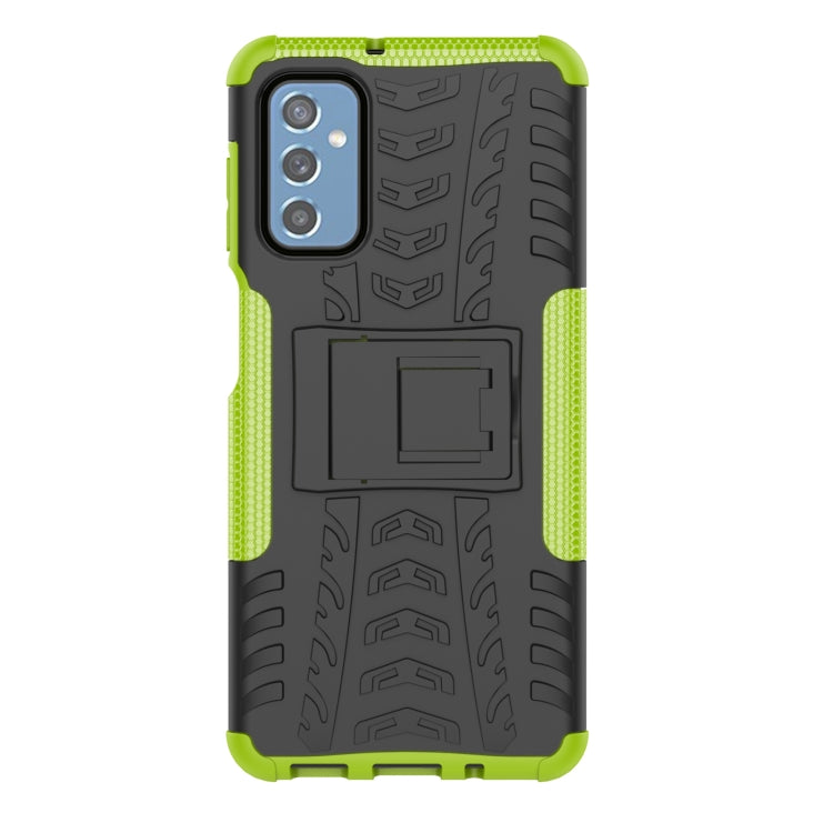 For Samsung Galaxy M52 5G Tire Texture TPU + PC Phone Case with Holder