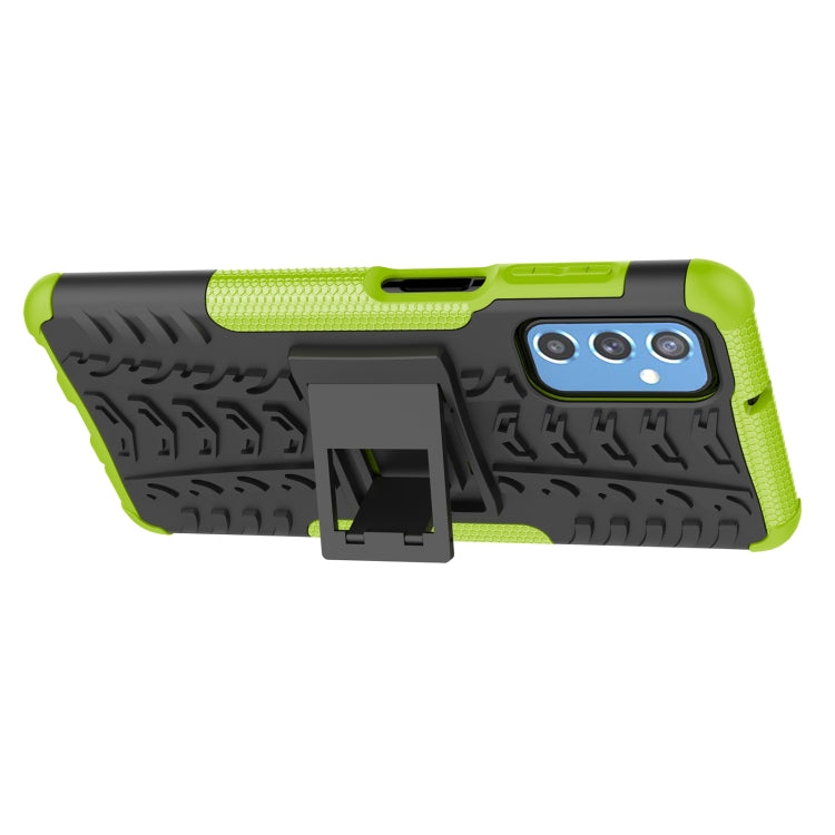 For Samsung Galaxy M52 5G Tire Texture TPU + PC Phone Case with Holder