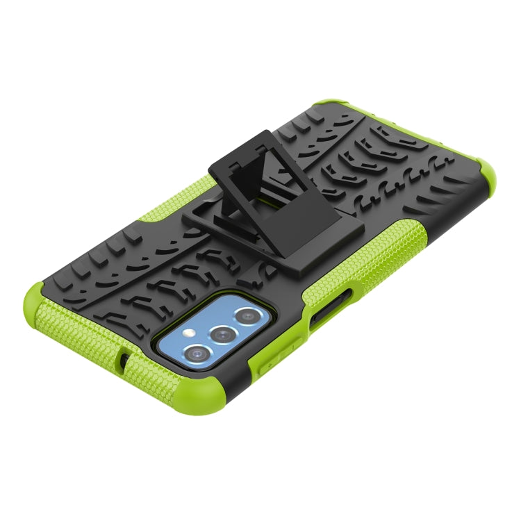 For Samsung Galaxy M52 5G Tire Texture TPU + PC Phone Case with Holder