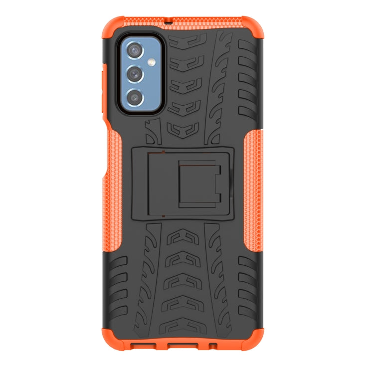 For Samsung Galaxy M52 5G Tire Texture TPU + PC Phone Case with Holder
