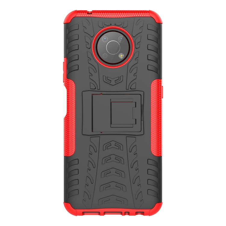 For Nokia G300 Tire Texture TPU + PC Phone Case with Holder