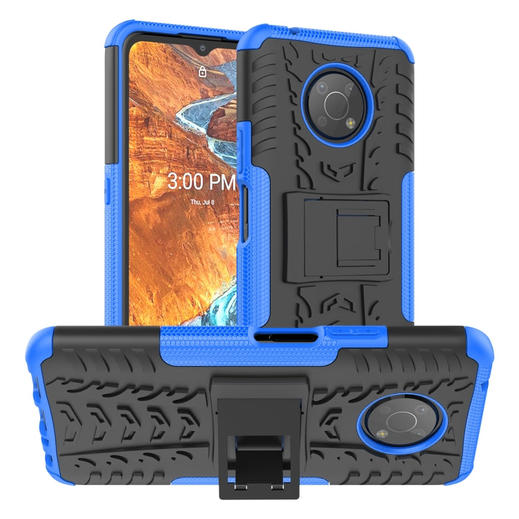 For Nokia G300 Tire Texture TPU + PC Phone Case with Holder