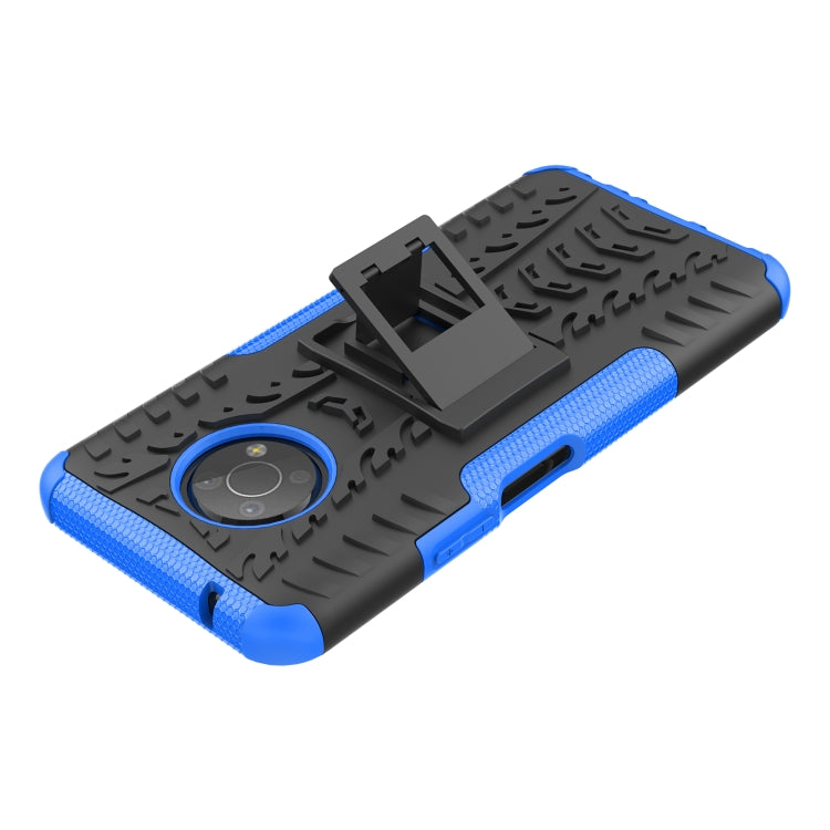 For Nokia G300 Tire Texture TPU + PC Phone Case with Holder