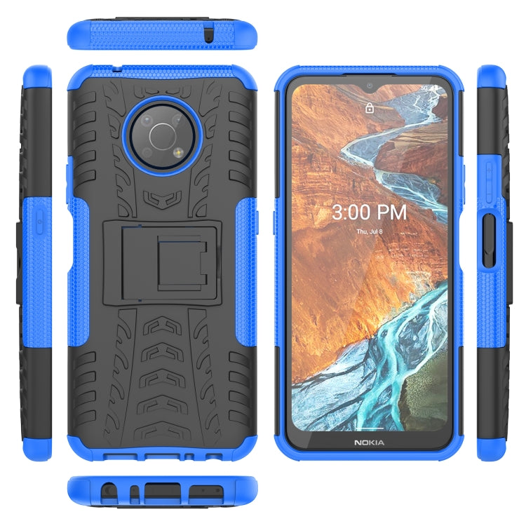 For Nokia G300 Tire Texture TPU + PC Phone Case with Holder