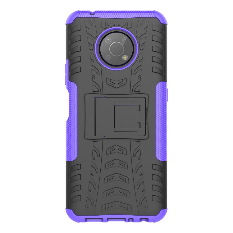 For Nokia G300 Tire Texture TPU + PC Phone Case with Holder