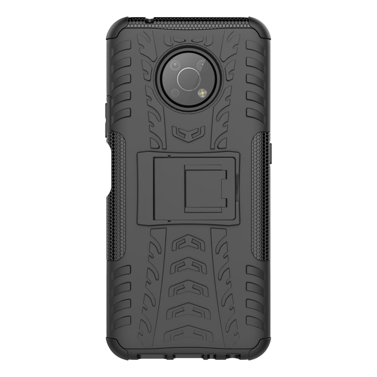 For Nokia G300 Tire Texture TPU + PC Phone Case with Holder