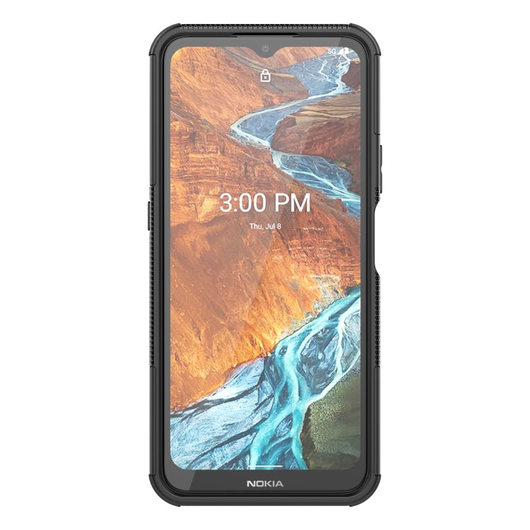For Nokia G300 Tire Texture TPU + PC Phone Case with Holder