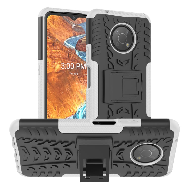 For Nokia G300 Tire Texture TPU + PC Phone Case with Holder