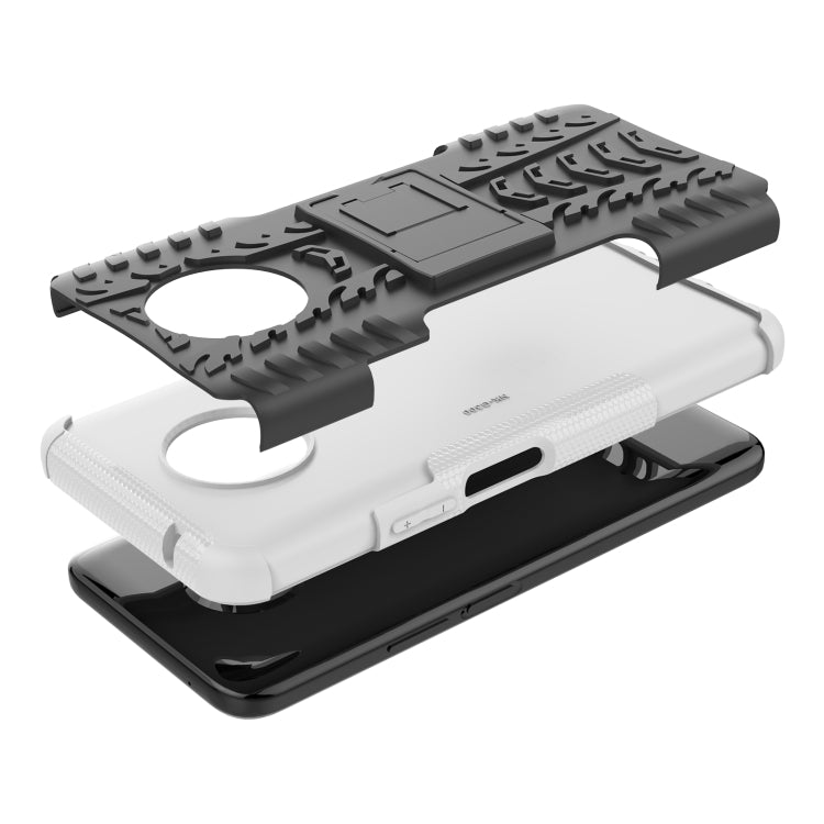 For Nokia G300 Tire Texture TPU + PC Phone Case with Holder