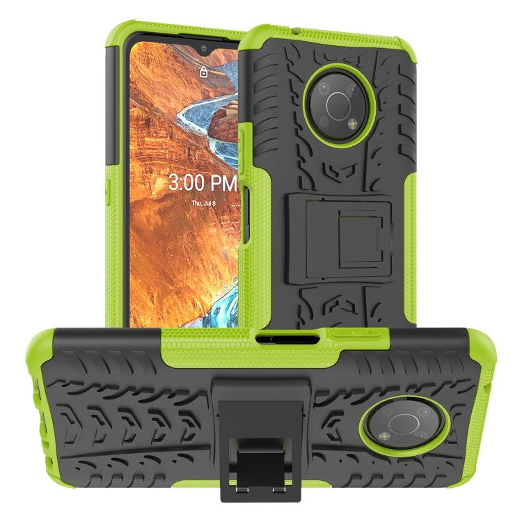For Nokia G300 Tire Texture TPU + PC Phone Case with Holder