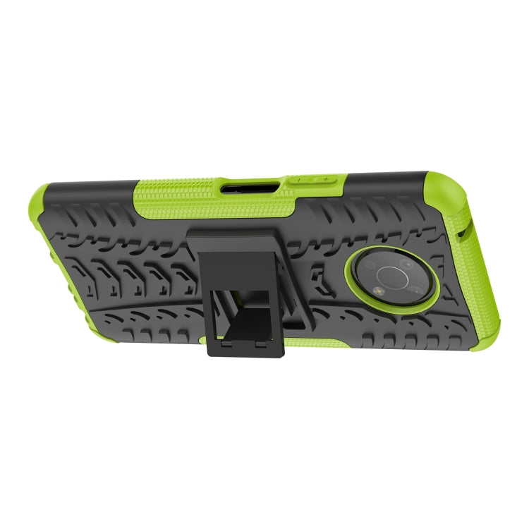 For Nokia G300 Tire Texture TPU + PC Phone Case with Holder