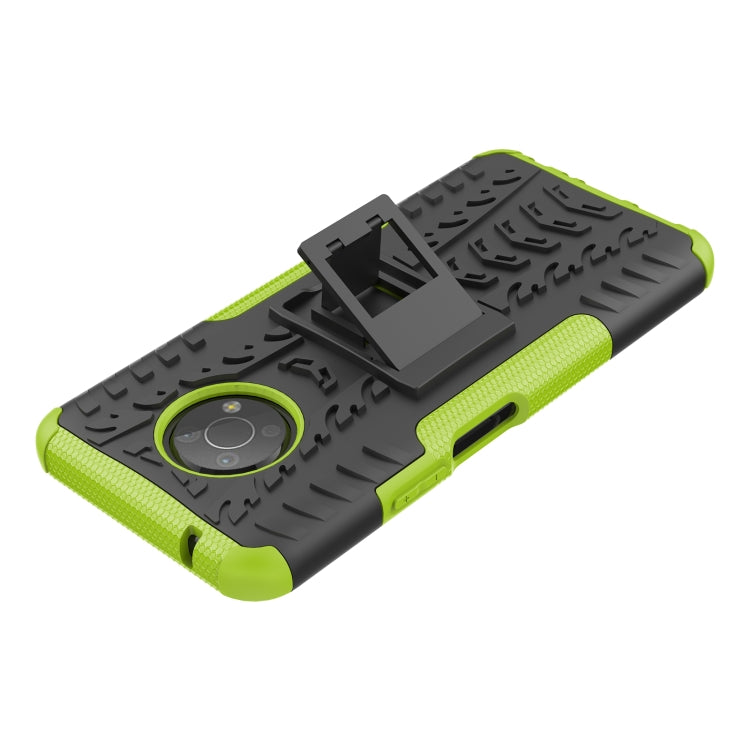 For Nokia G300 Tire Texture TPU + PC Phone Case with Holder