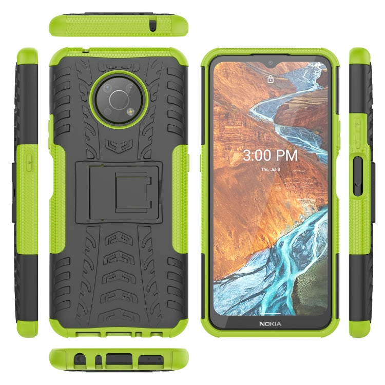 For Nokia G300 Tire Texture TPU + PC Phone Case with Holder