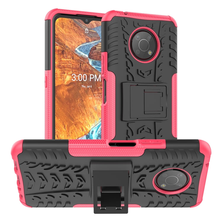 For Nokia G300 Tire Texture TPU + PC Phone Case with Holder