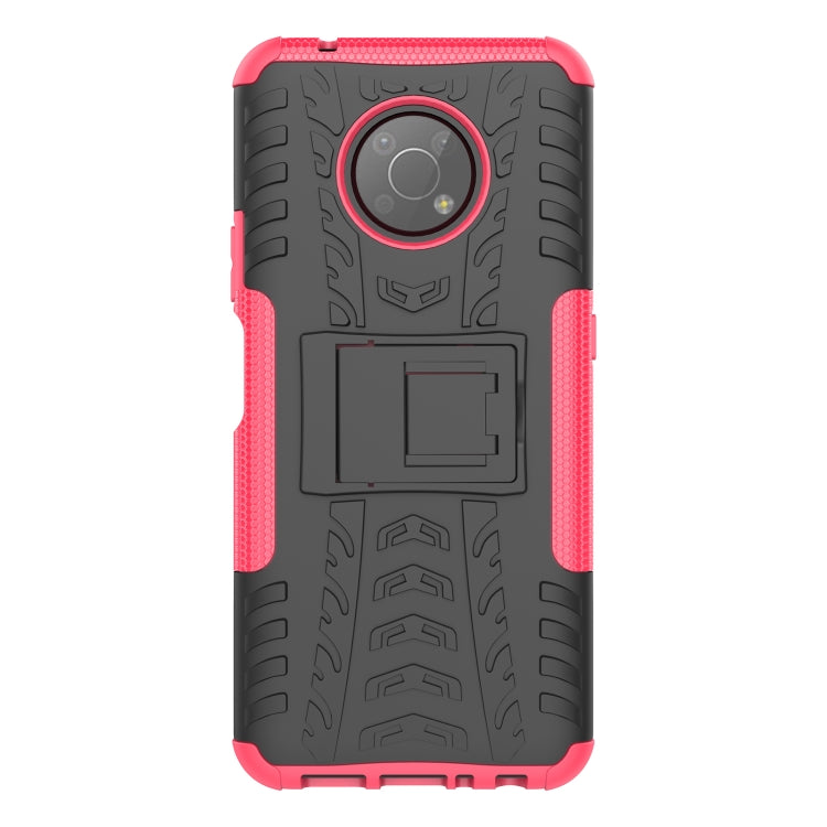 For Nokia G300 Tire Texture TPU + PC Phone Case with Holder