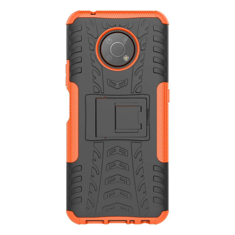 For Nokia G300 Tire Texture TPU + PC Phone Case with Holder