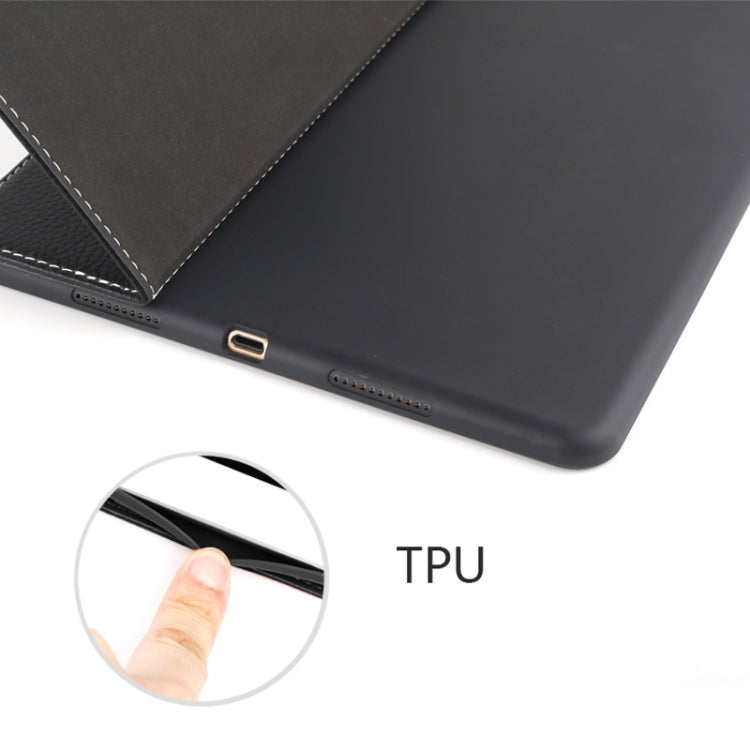 For iPad 10.2 2021 / 2020 / 2019 GEBEI PU+TPU Horizontal Flip Protective Case with Holder & Card Slots