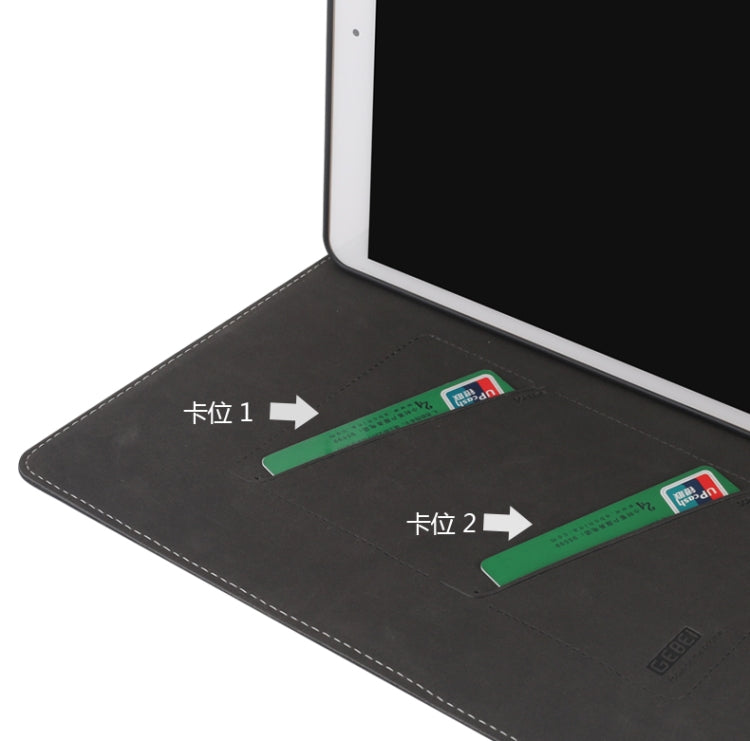 For iPad 10.2 2021 / 2020 / 2019 GEBEI PU+TPU Horizontal Flip Protective Case with Holder & Card Slots