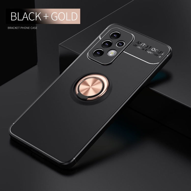 For Samsung Galaxy A33 5G Metal Ring Holder 360 Degree Rotating TPU Phone Case