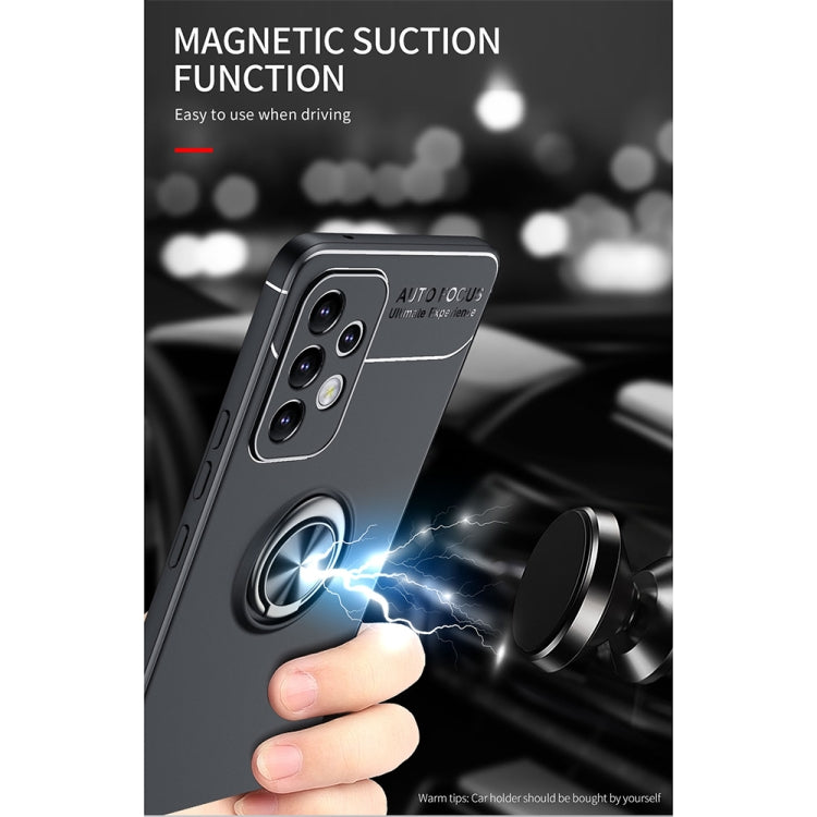 For Samsung Galaxy A33 5G Metal Ring Holder 360 Degree Rotating TPU Phone Case