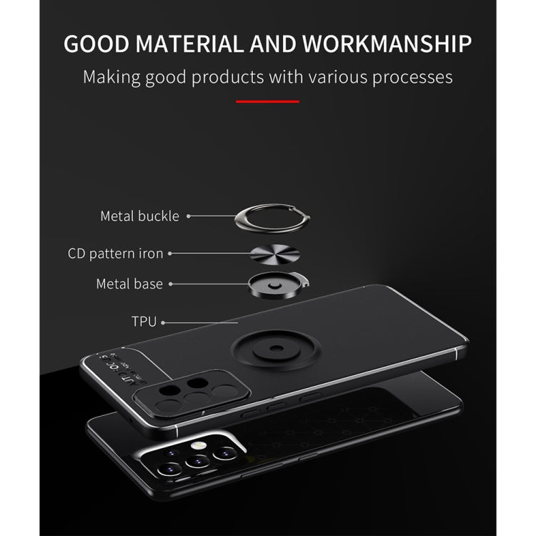 For Samsung Galaxy A33 5G Metal Ring Holder 360 Degree Rotating TPU Phone Case