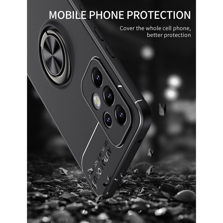 For Samsung Galaxy A53 5G Metal Ring Holder 360 Degree Rotating TPU Phone Case