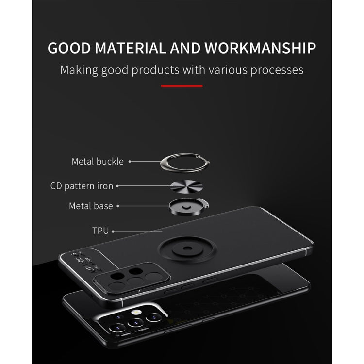 For Samsung Galaxy A53 5G Metal Ring Holder 360 Degree Rotating TPU Phone Case