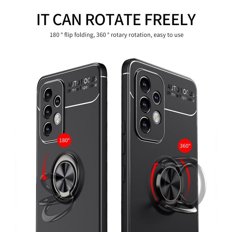 For Samsung Galaxy A53 5G Metal Ring Holder 360 Degree Rotating TPU Phone Case