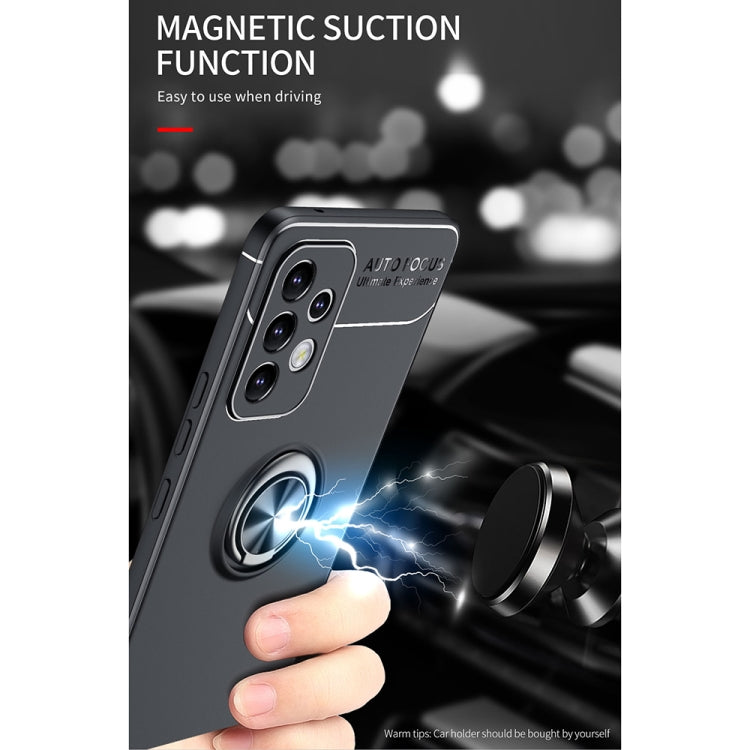 For Samsung Galaxy A53 5G Metal Ring Holder 360 Degree Rotating TPU Phone Case