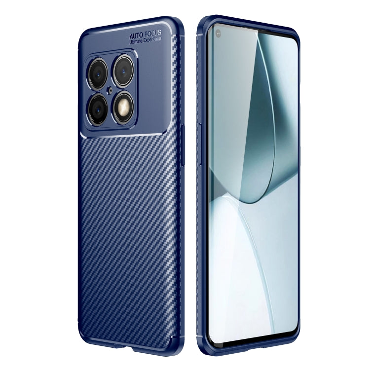 For OnePlus 10 Pro 5G Carbon Fiber Texture Shockproof TPU Phone Case