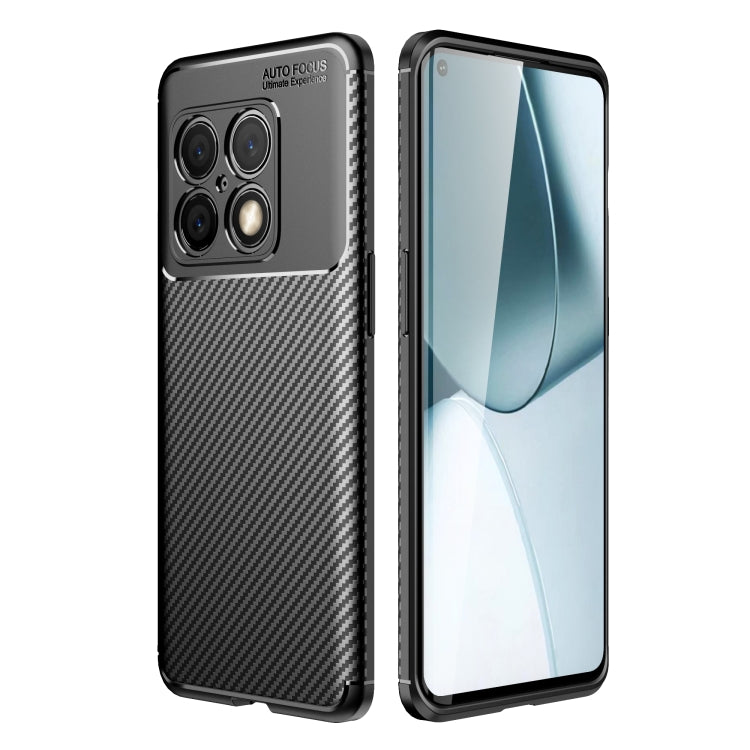 For OnePlus 10 Pro 5G Carbon Fiber Texture Shockproof TPU Phone Case