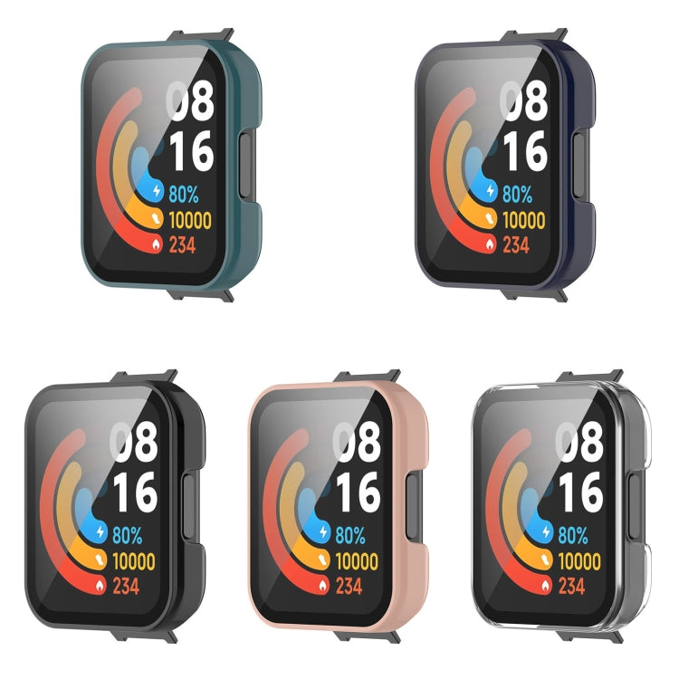 For Xiaomi Redmi Watch 2 PC + Tempered Glass Watch Protective Case