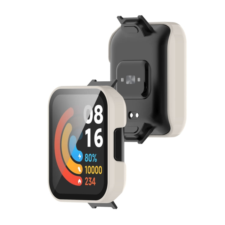 For Xiaomi Redmi Watch 2 PC + Tempered Glass Watch Protective Case