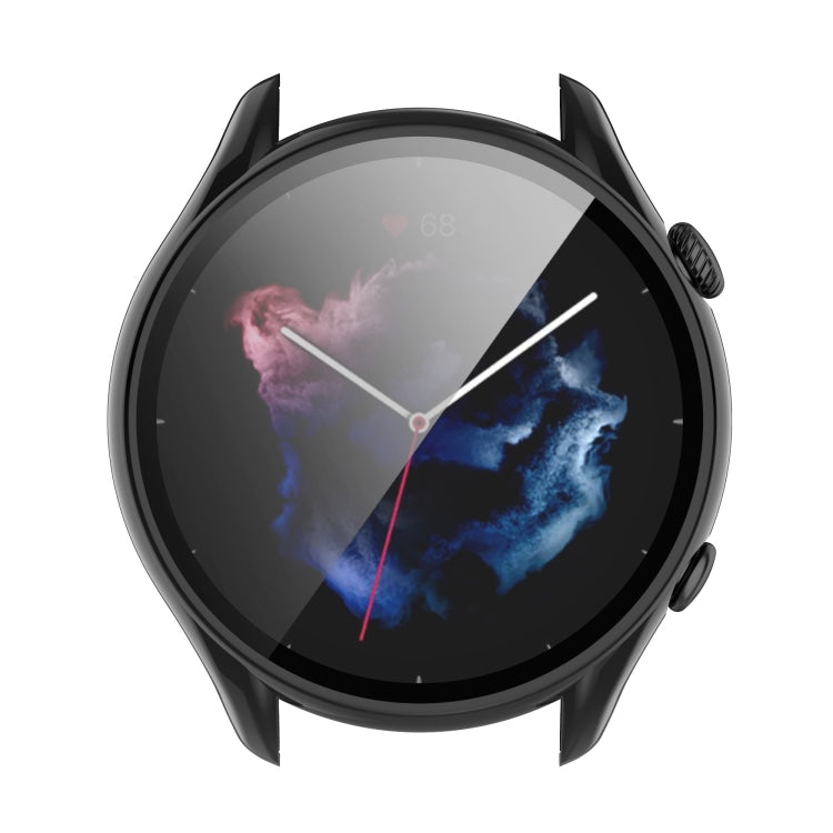For Amazfit GTR 3 / GTR 3 Pro PC + Tempered Glass Watch Protective Case