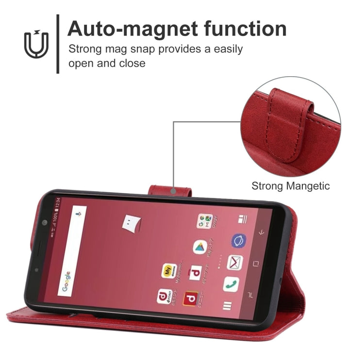 Leather Phone Case For Samsung Galaxy Feel 2 / SC-02L JP Version