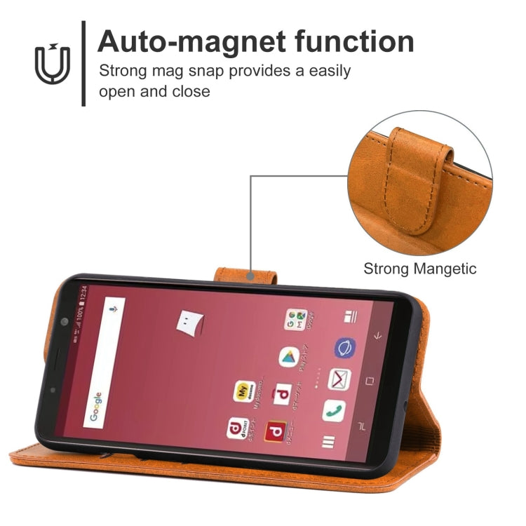 Leather Phone Case For Samsung Galaxy Feel 2 / SC-02L JP Version