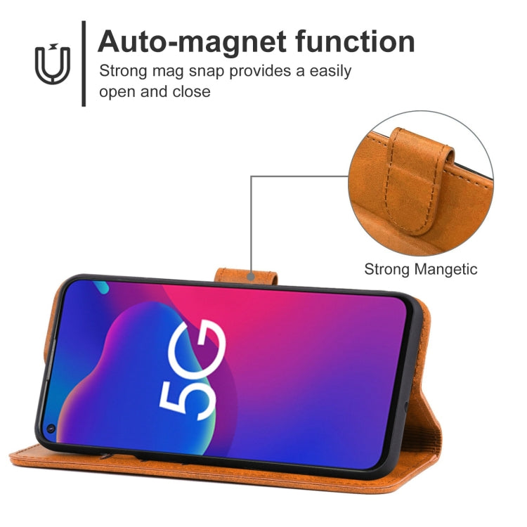 Leather Phone Case For ZTE Axon 11 SE 5G / Blade V2020