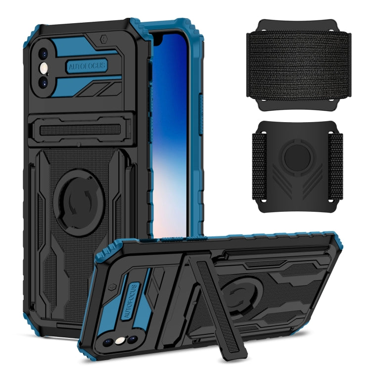 For iPhone XR Armor Wristband Phone Case
