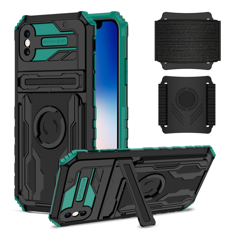 For iPhone XR Armor Wristband Phone Case