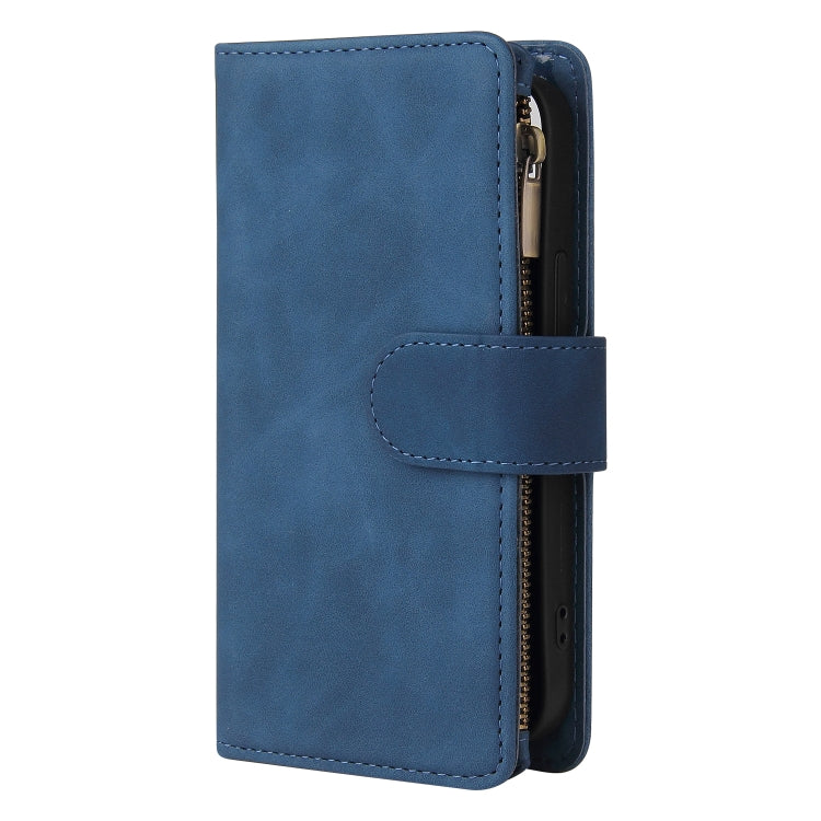 For iPhone 13 mini Multifunctional Phone Leather Case with Card Slot & Holder & Zipper Wallet & Photo Frame