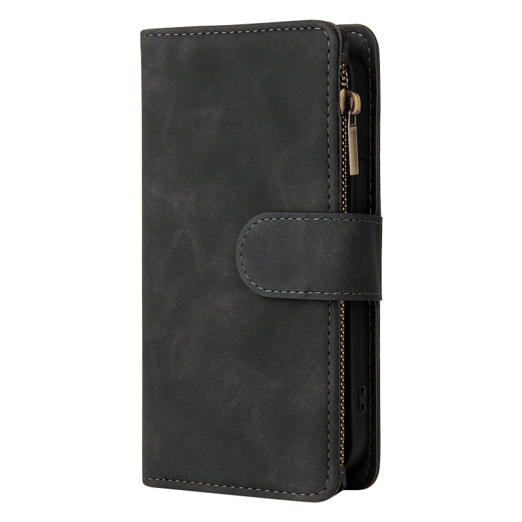 For iPhone 13 mini Multifunctional Phone Leather Case with Card Slot & Holder & Zipper Wallet & Photo Frame