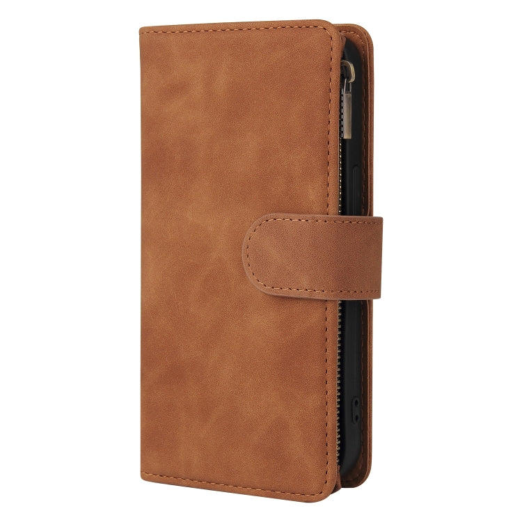 For iPhone 13 Pro Max Multifunctional Phone Leather Case with Card Slot & Holder & Zipper Wallet & Photo Frame