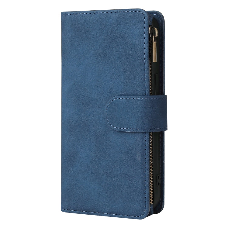 For iPhone 13 Pro Max Multifunctional Phone Leather Case with Card Slot & Holder & Zipper Wallet & Photo Frame