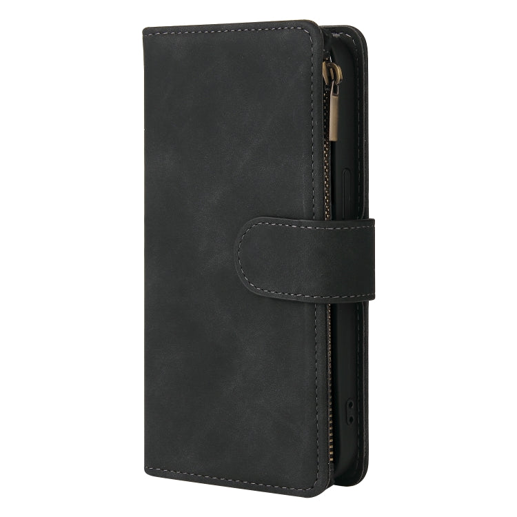 For iPhone 13 Pro Max Multifunctional Phone Leather Case with Card Slot & Holder & Zipper Wallet & Photo Frame
