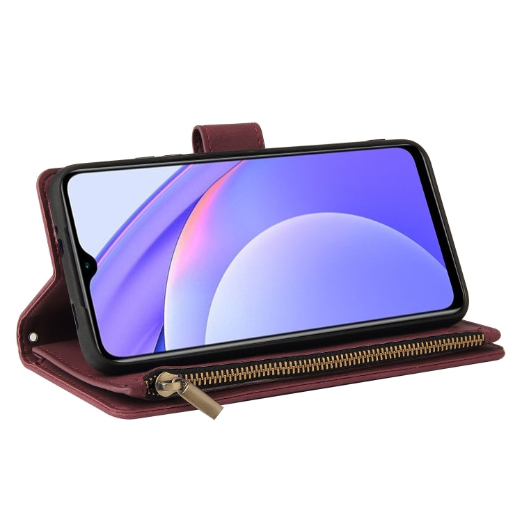 For Xiaomi Redmi Note 9 4G Multifunctional Phone Leather Case with Card Slot & Holder & Zipper Wallet & Photo Frame