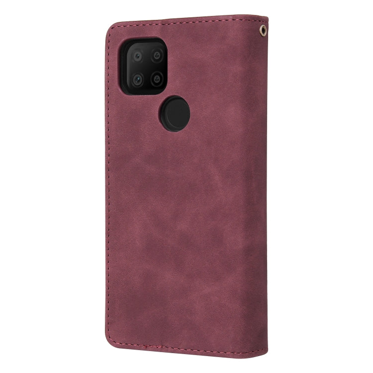 For Google Pixel 5a 5G Multifunctional Phone Leather Case with Card Slot & Holder & Zipper Wallet & Photo Frame