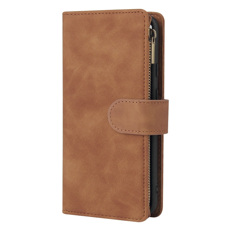 For Google Pixel 5a 5G Multifunctional Phone Leather Case with Card Slot & Holder & Zipper Wallet & Photo Frame