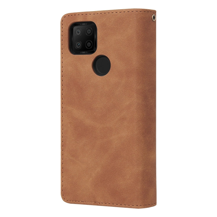 For Google Pixel 5a 5G Multifunctional Phone Leather Case with Card Slot & Holder & Zipper Wallet & Photo Frame