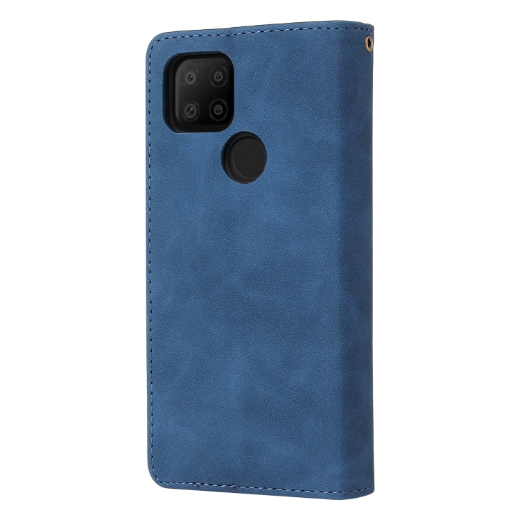 For Google Pixel 5a 5G Multifunctional Phone Leather Case with Card Slot & Holder & Zipper Wallet & Photo Frame