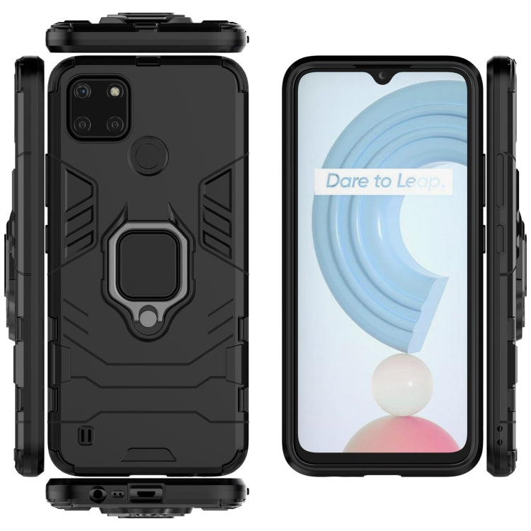 For OPPO Realme C21Y Shockproof PC + TPU Protective Case with Magnetic Ring Holder